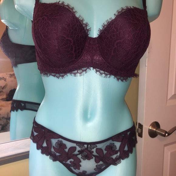 Victoria’s Secret African Violet Lined Demi & Thong 34D/M NWT - Picture 4 of 6